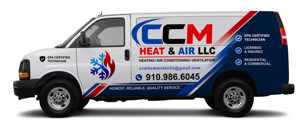 CCM Heat and Air LLC service van wrap